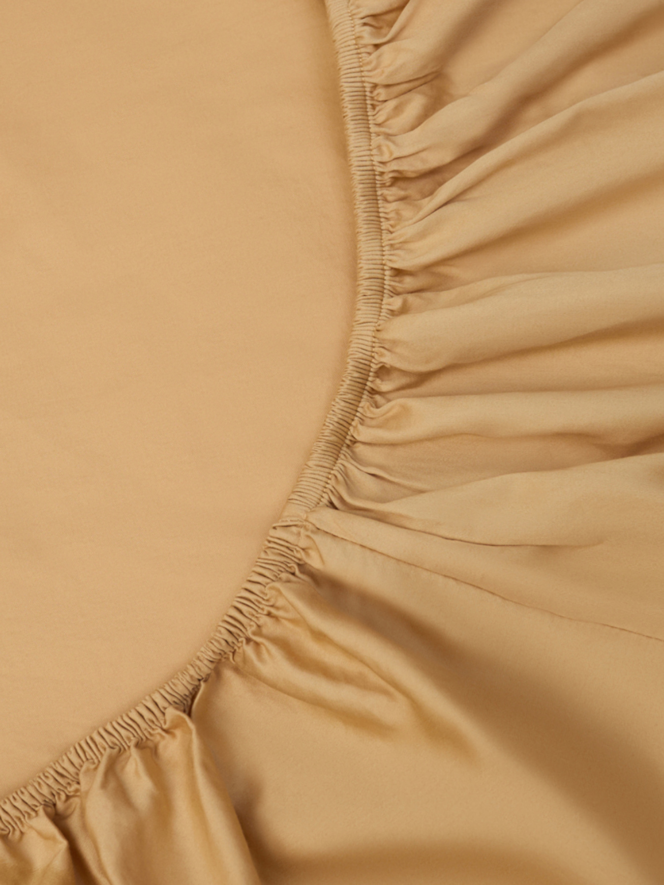 Простынь на резинке "Вечерние дюны" из вареного сатина MBM HOME модель BL-FS-51/52/53 WARM SAND Фото