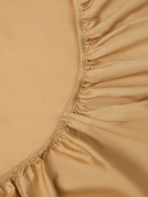 Простынь на резинке "Вечерние дюны" из вареного сатина MBM HOME модель BL-FS-51/52/53 WARM SAND Фото