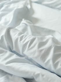 Простынь "Лед под солнцем" из вареного сатина светло-голубая MBM HOME модель BL-FS-54/55 ARCTIC WATER Фото