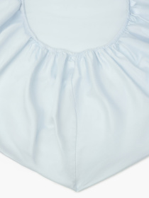 Простынь на резинке "Лед под солнцем" из вареного сатина светло-голубая MBM HOME модель BL-FS-56/57/58 ARCTIC WATER Фото