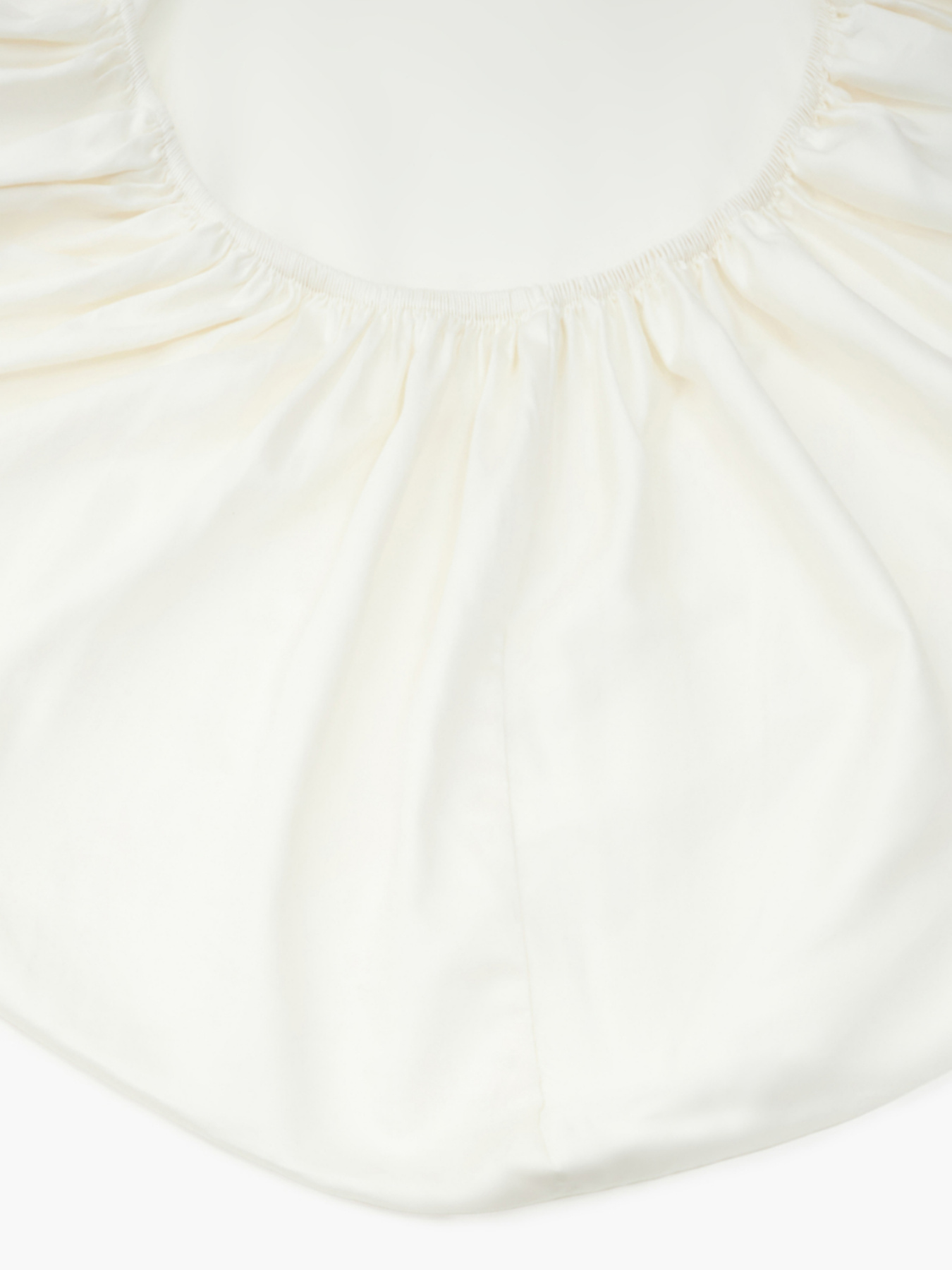 Простынь на резинке "Лед под солнцем" из вареного сатина белая MBM HOME модель BL-FS-56/57/58 ICE Фото