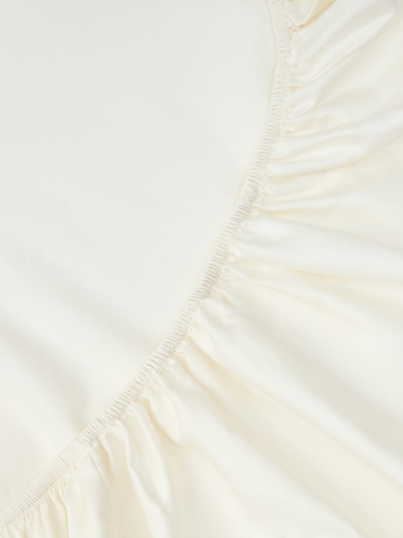 Простынь на резинке "Лед под солнцем" из вареного сатина белая MBM HOME модель BL-FS-56/57/58 ICE Фото