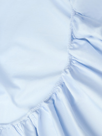 Простынь на резинке "Облака над морем" из вареного сатина голубая MBM HOME модель BL-FS-61/62/63 SKY BLUE Фото