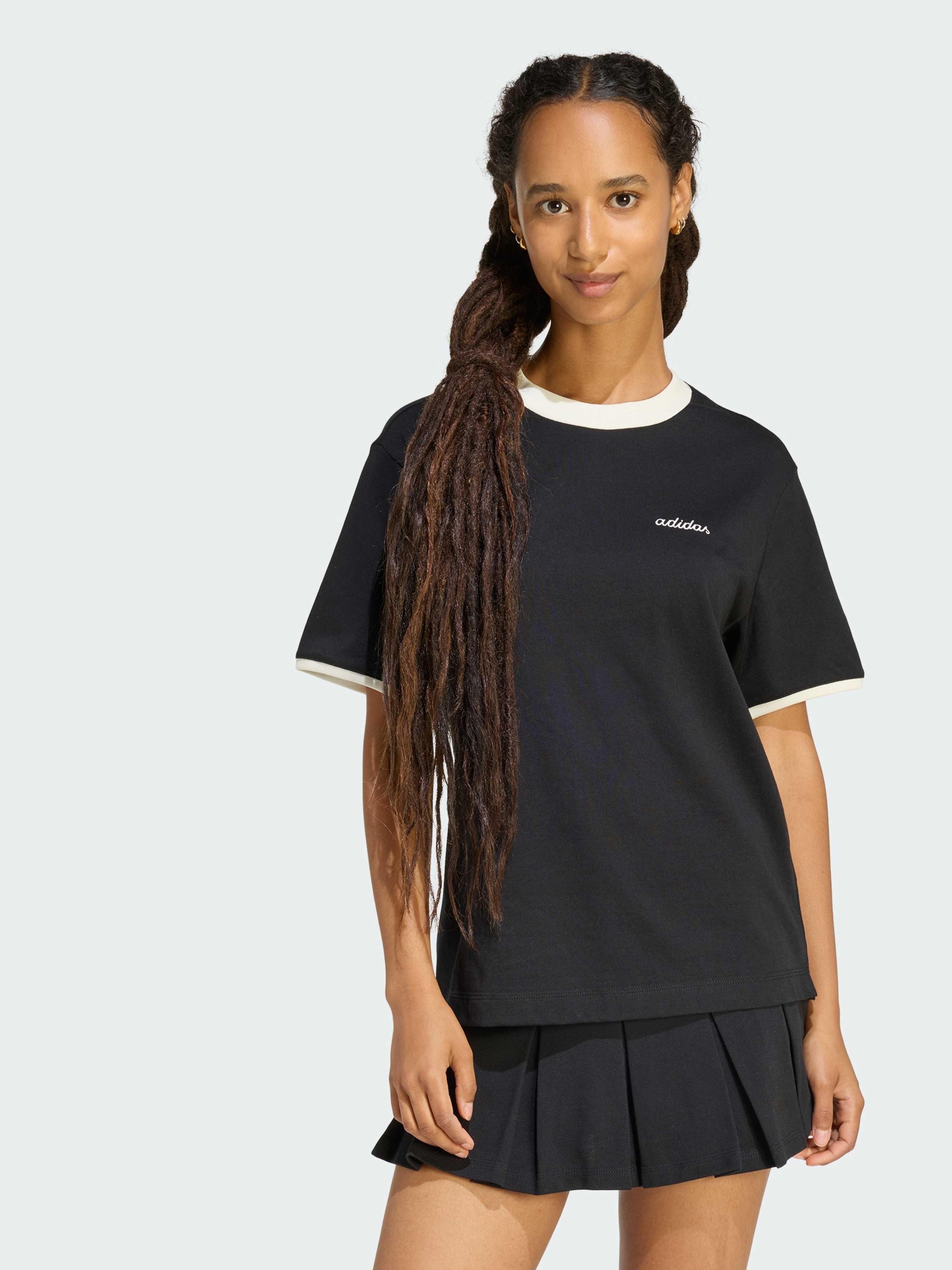 Бавовняна Жіноча Футболка adidas Adidas Essentials (KB8194) колір чорний