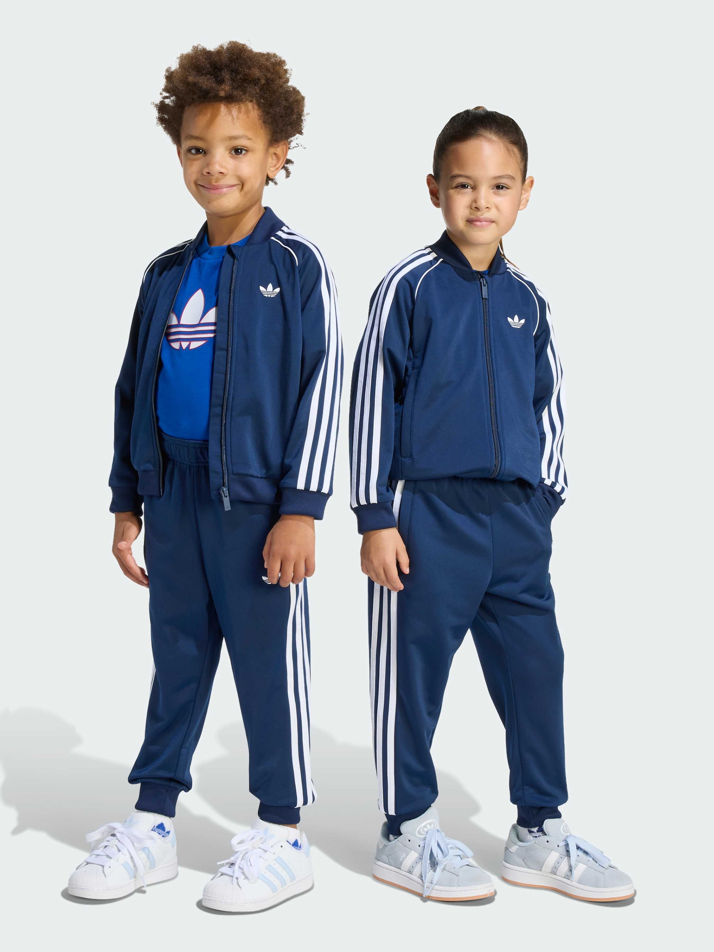 Дитячий Спортивний костюм adidas Adicolor  (KD5744) колір синій, матеріал перероблений поліестер adidas - купити в Україні