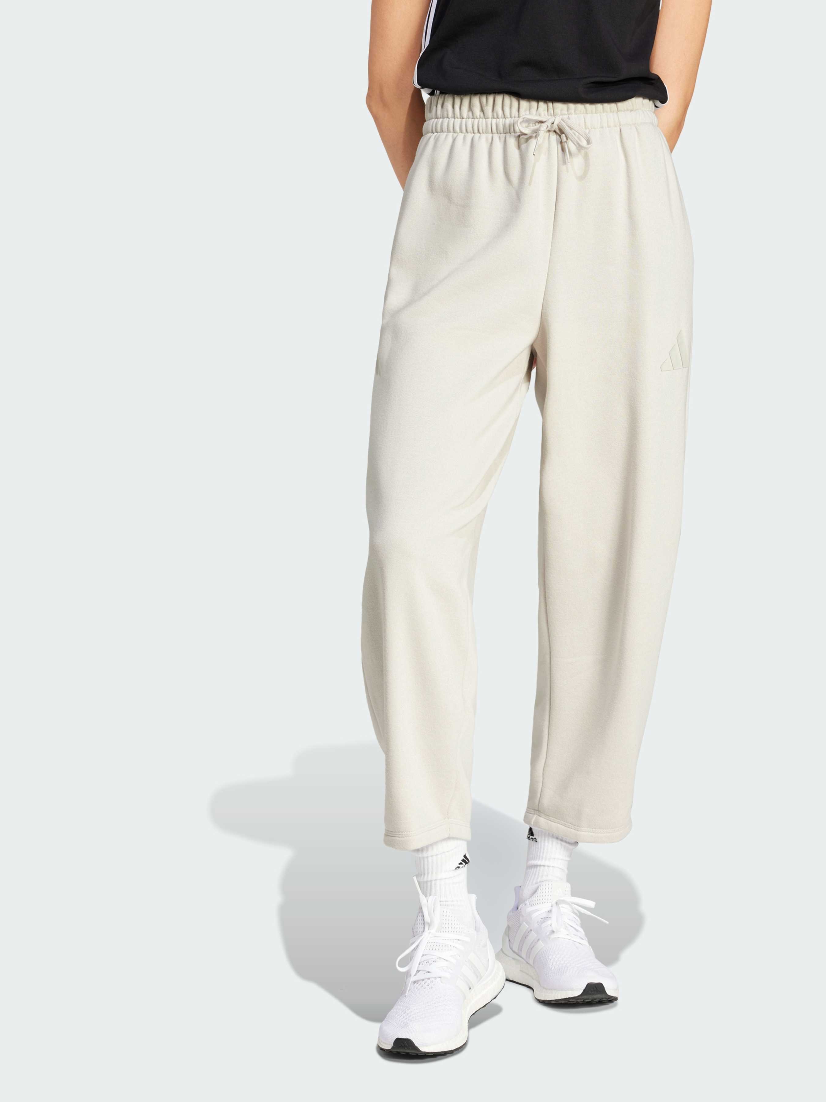 Жіночі Спортивні штани adidas Adidas Essentials (JD9981) колір бежевий, матеріал комбінований верх