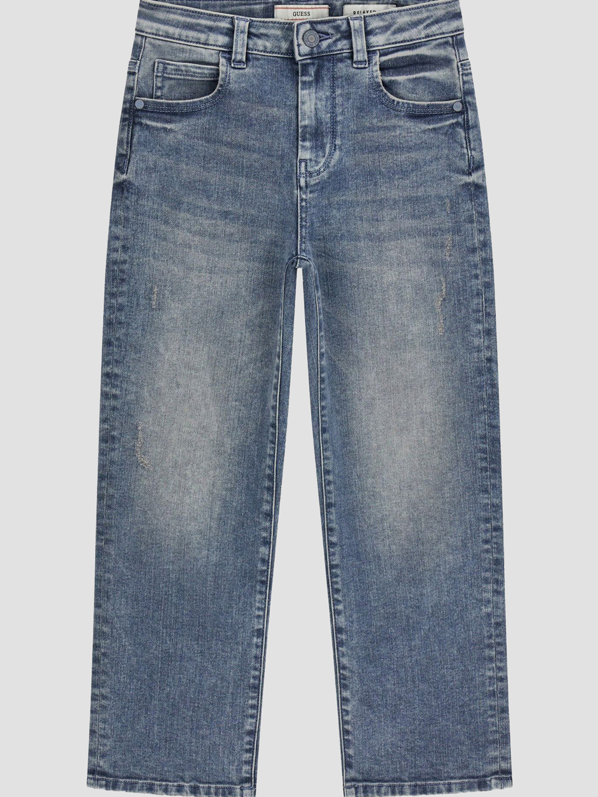 Бавовняні Дитячі Прямі джинси GUESS Kids  (L6RA08.D7060-INOW) колір синій GUESS Kids - купити в Україні
