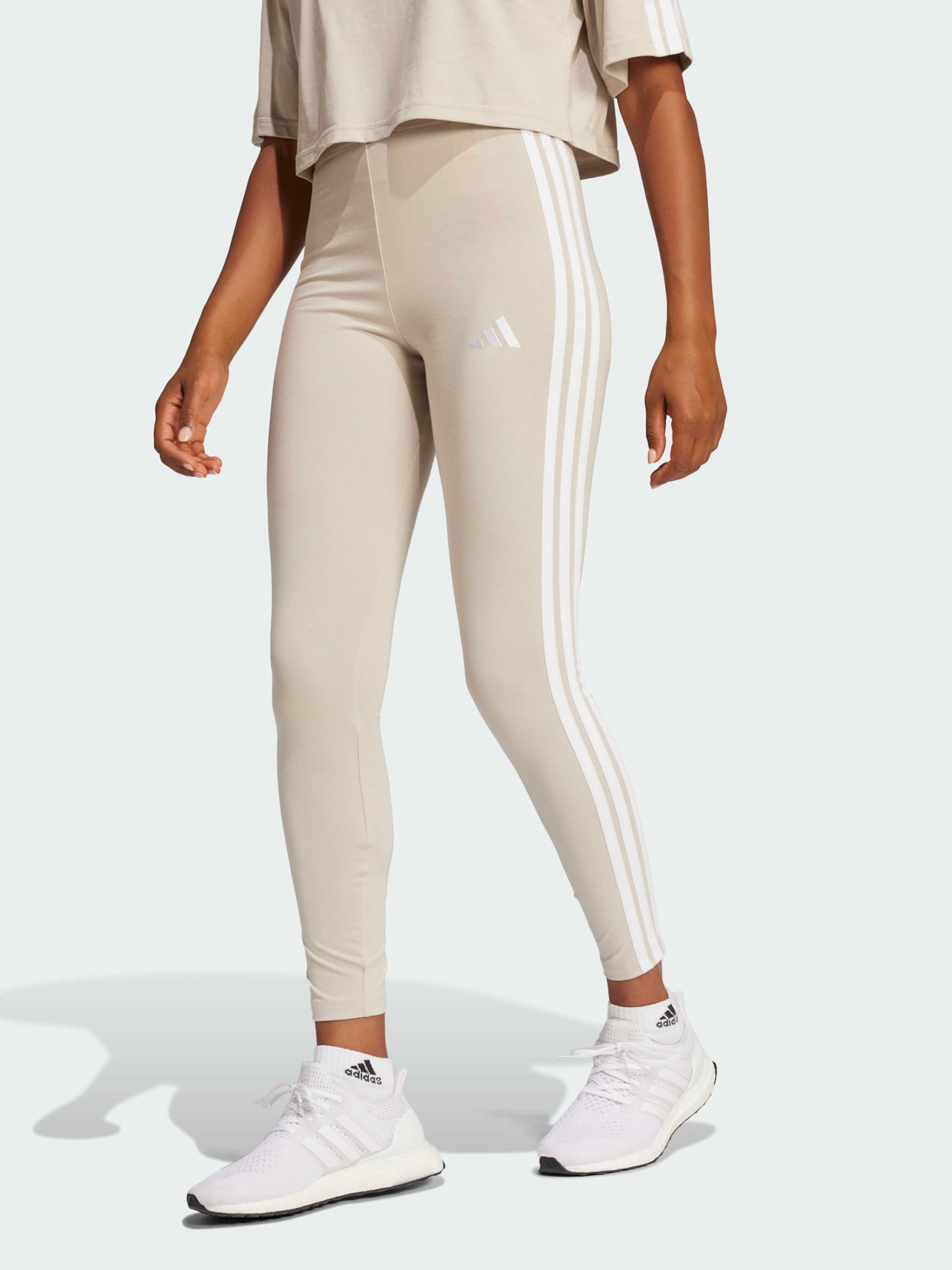 Бавовняні Жіночі Легінси adidas Adidas Essentials (JE0073) колір бежевий adidas - купити в Україні