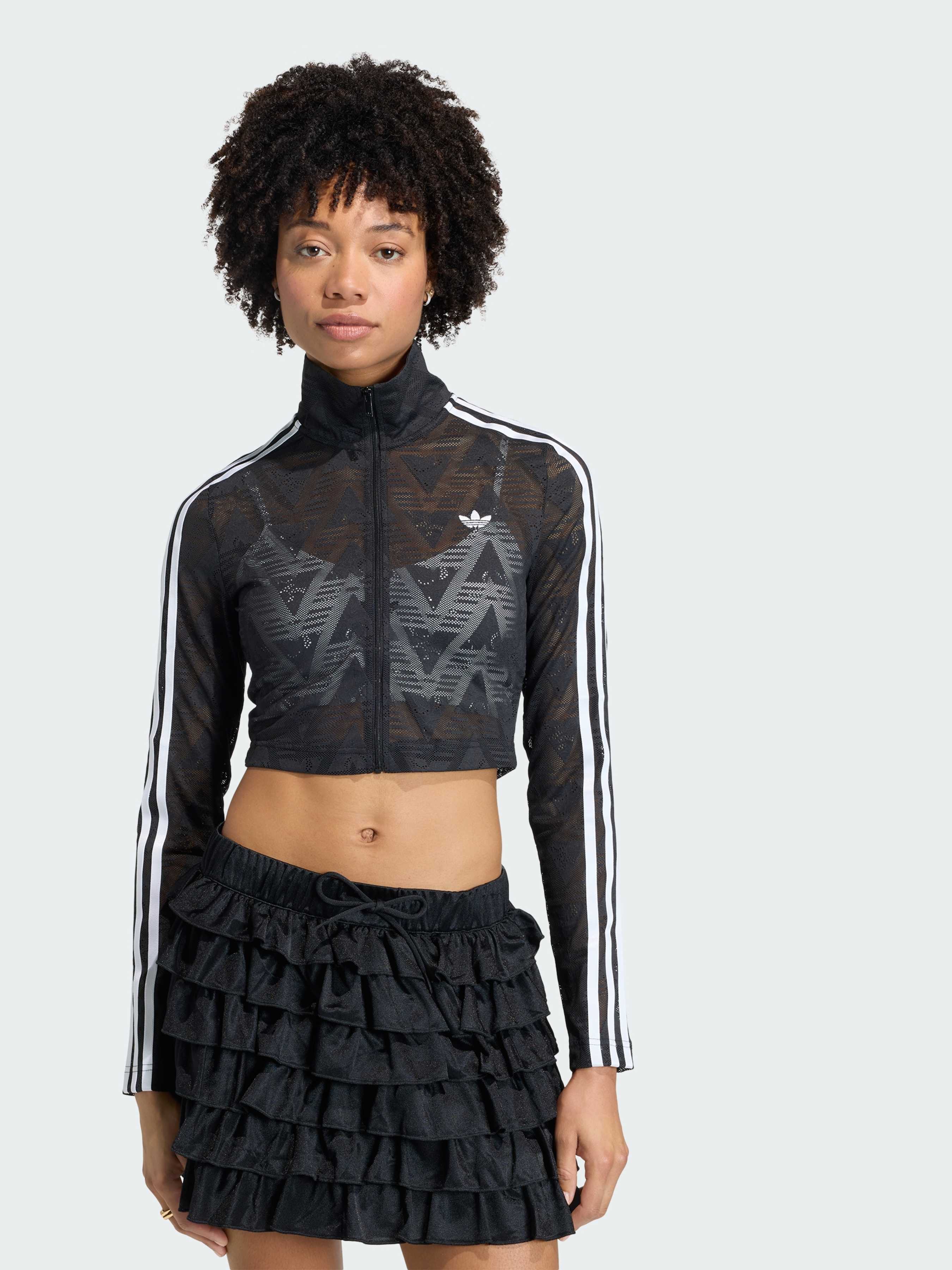 Жіноча Кофта adidas  (KD0349) колір чорний, матеріал перероблений поліестер adidas - купити в Україні