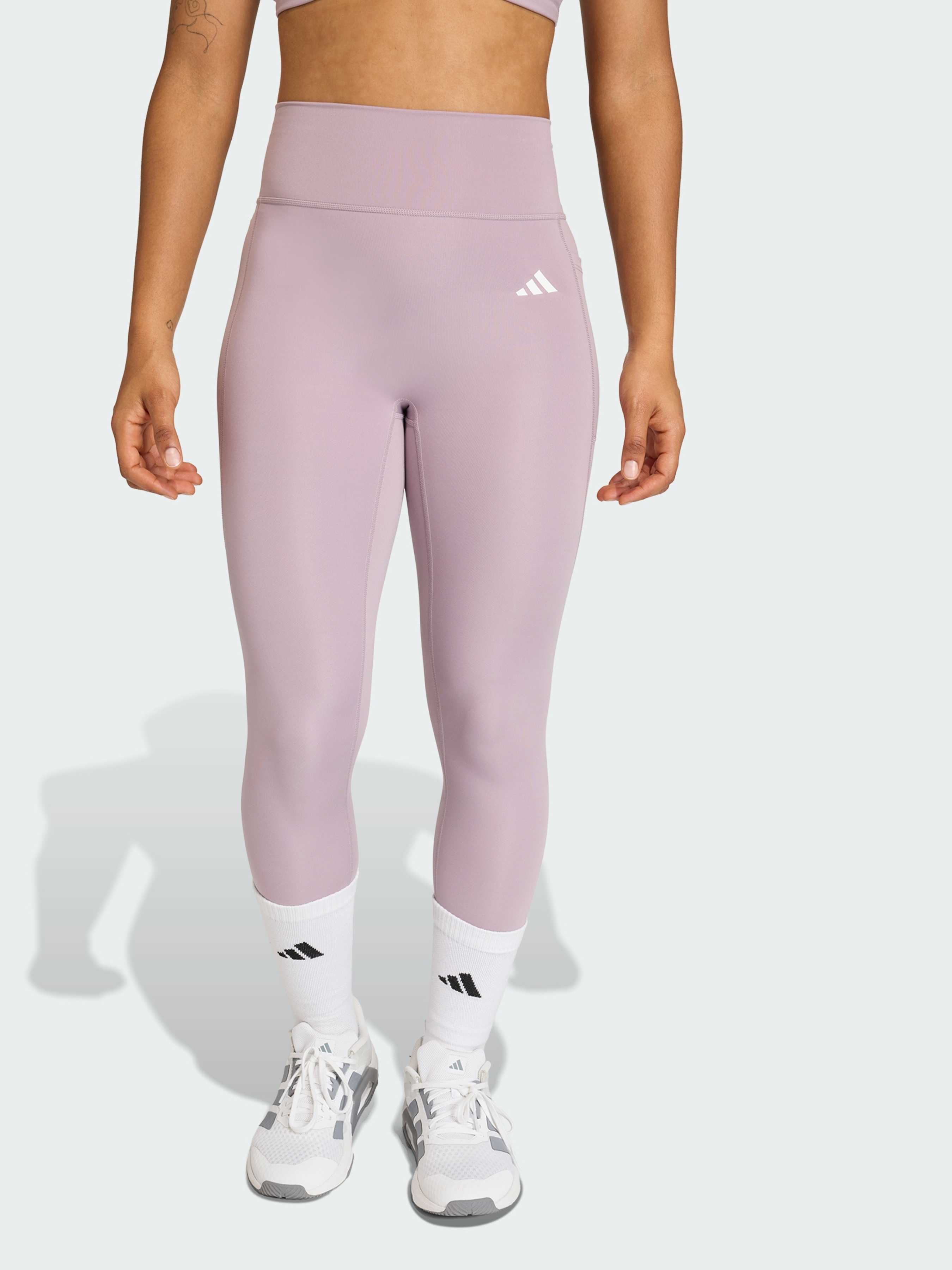 Жіночі Спортивні леггінси adidas Adidas Essentials (KE5985) колір фіолетовий, матеріал перероблений поліестер adidas - купити в Україні