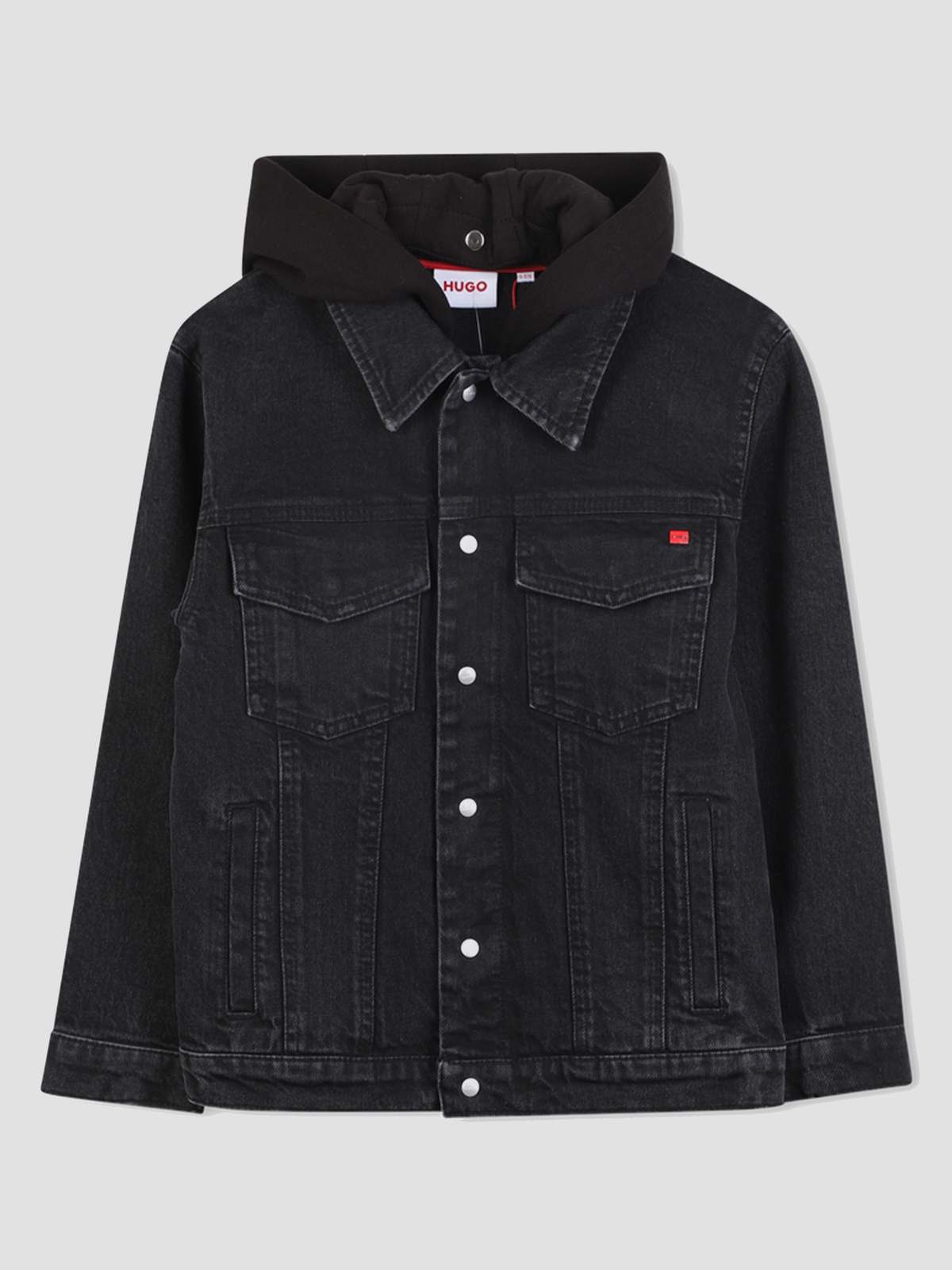 Бавовняна Дитяча Джинсова куртка HUGO Kids  (G00490-Z02) колір темно-синій HUGO Kids - купити в Україні