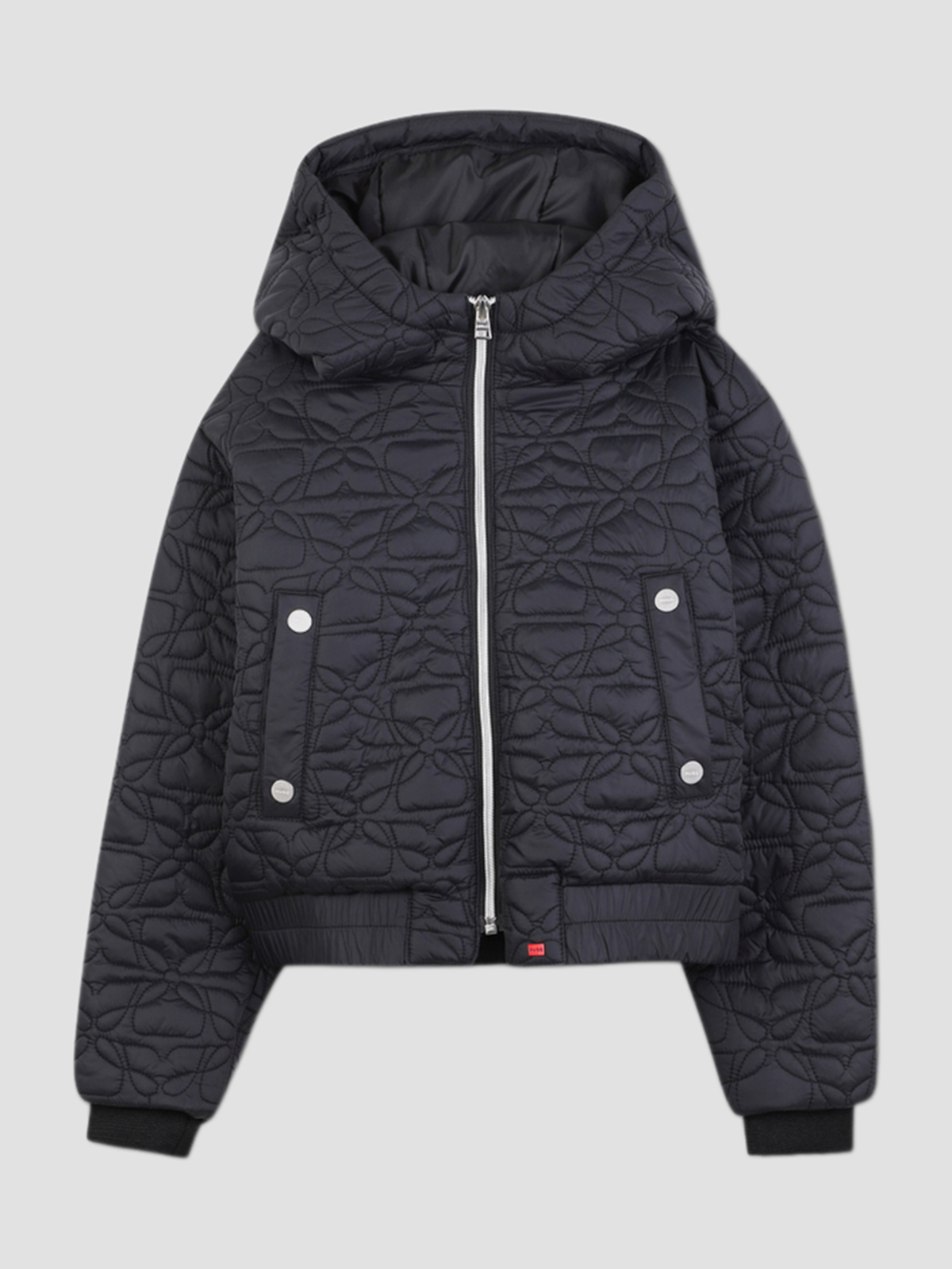 Дитяча Демісезонна куртка HUGO Kids  (G00525-09B) колір чорний, матеріал поліамід HUGO Kids - купити в Україні