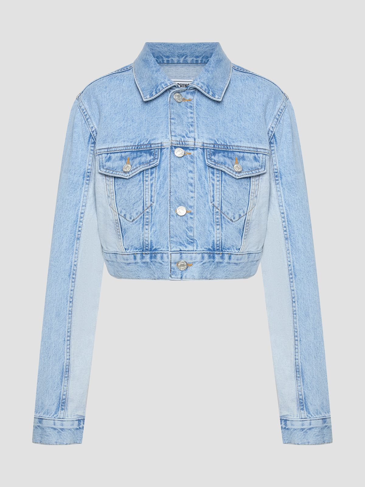 Бавовняна Жіноча Джинсова куртка Moschino  (J0503.3719-1303) колір блакитний Moschino - купити в Україні