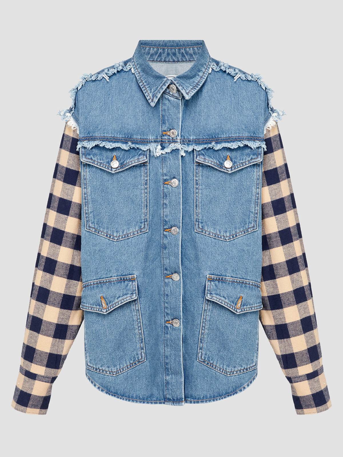 Бавовняна Жіноча Джинсова куртка Moschino  (J0508.8737-3281) колір синій Moschino - купити в Україні
