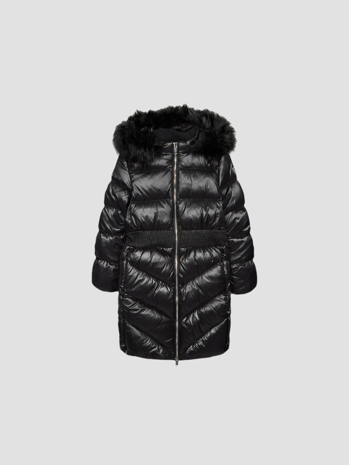 Дитячий Пуховик GUESS Kids  (J2BL03.WB080-JBLK) колір чорний, матеріал поліамід GUESS Kids - купити в Україні