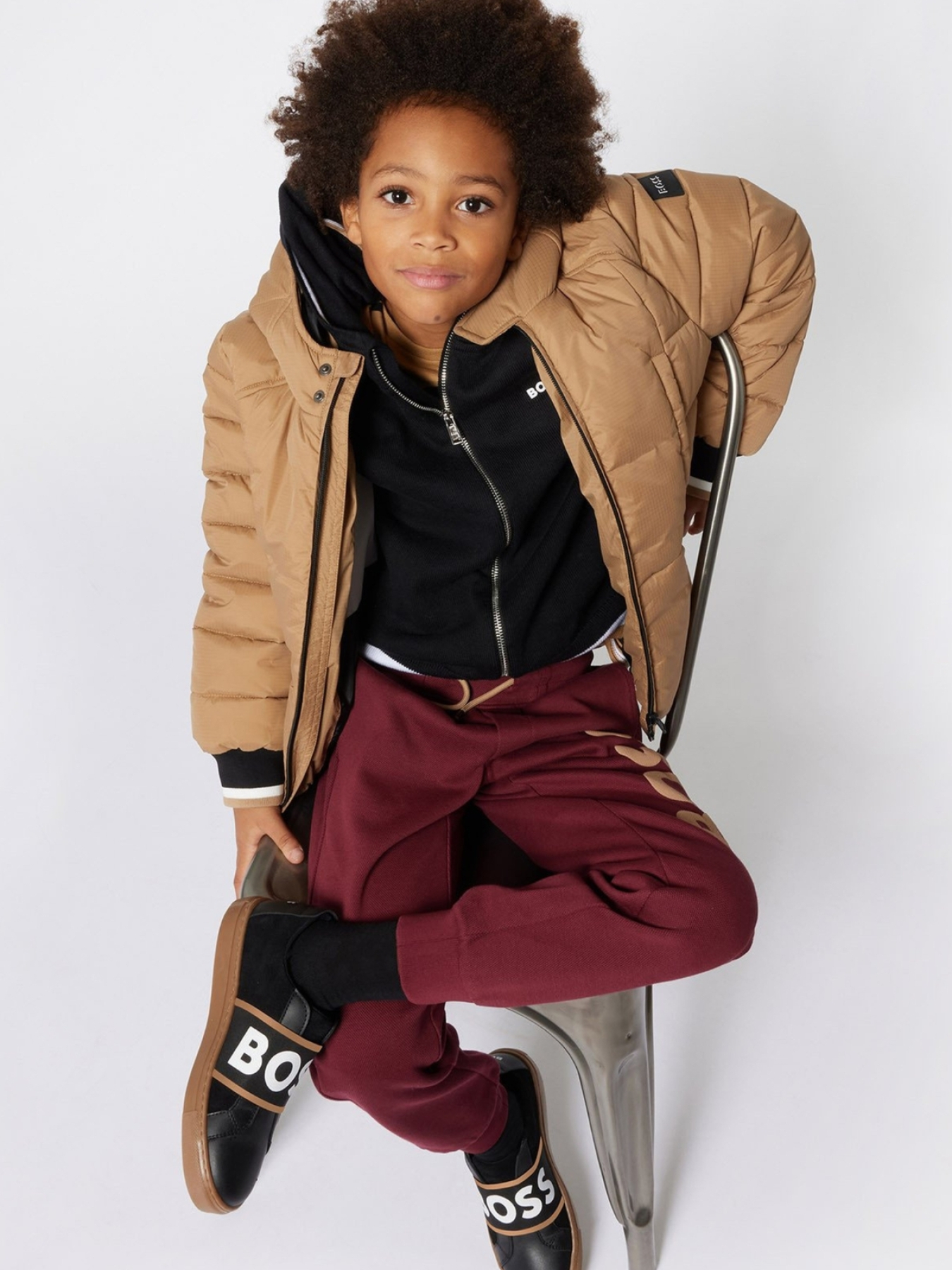 Куртки та дублянки BOSS Kids модель J51240;269 Фото