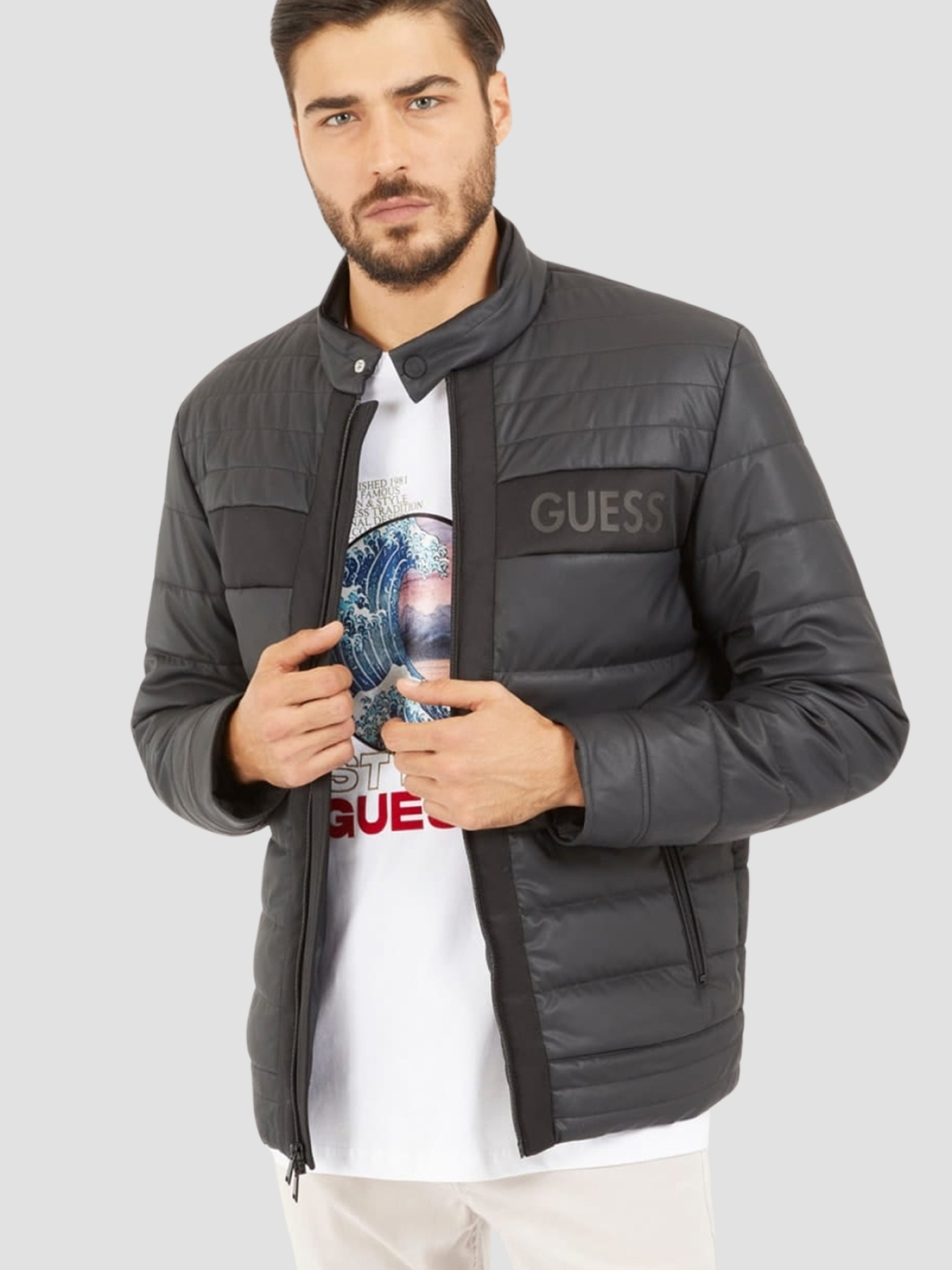 Куртки та дублянки GUESS модель M4YL16.WFHD0;JBLK Фото