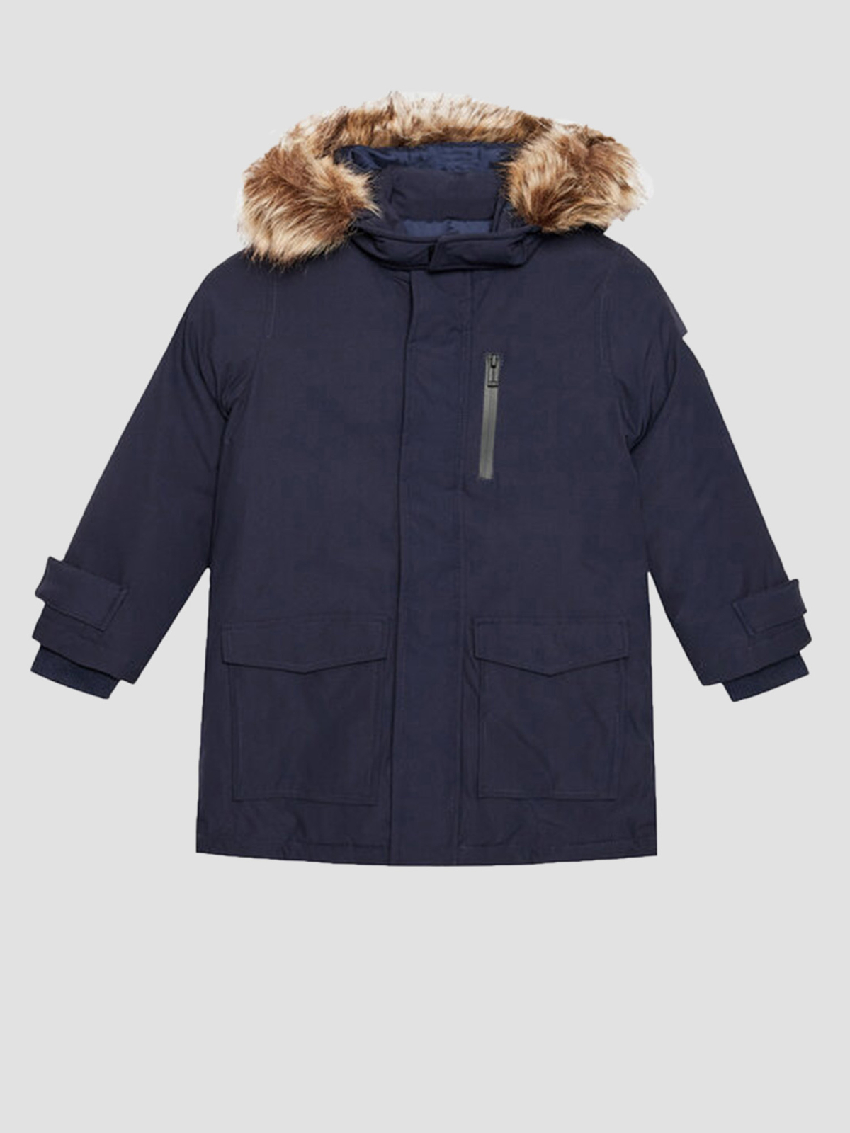 Дитяча Зимова куртка GUESS Kids  (N2BL02.WF0F0-G7V2) колір темно-синій, матеріал поліестер GUESS Kids - купити в Україні