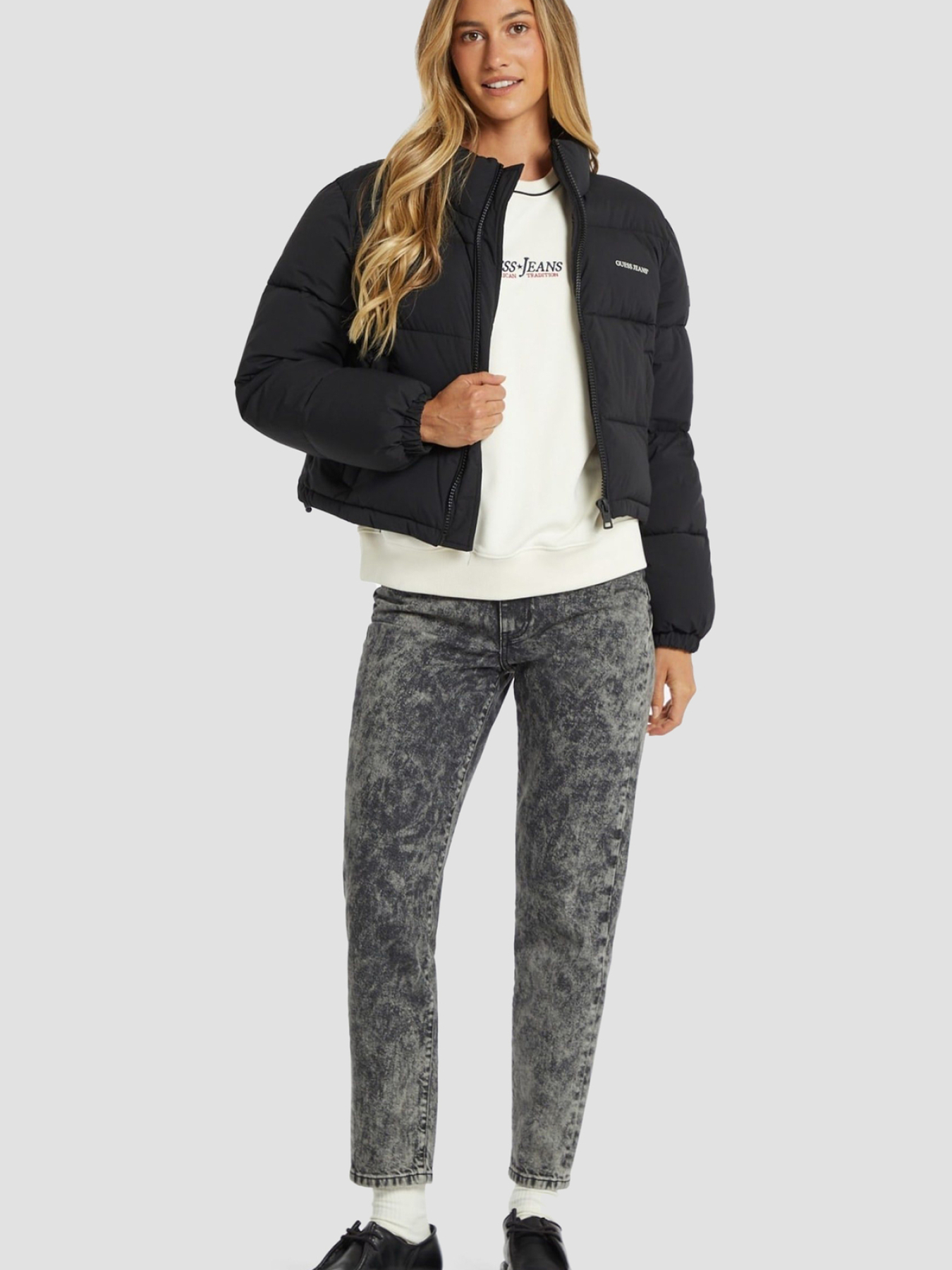 Куртки та дублянки Guess Jeans модель W4BL20.WGII2;JBLK Фото