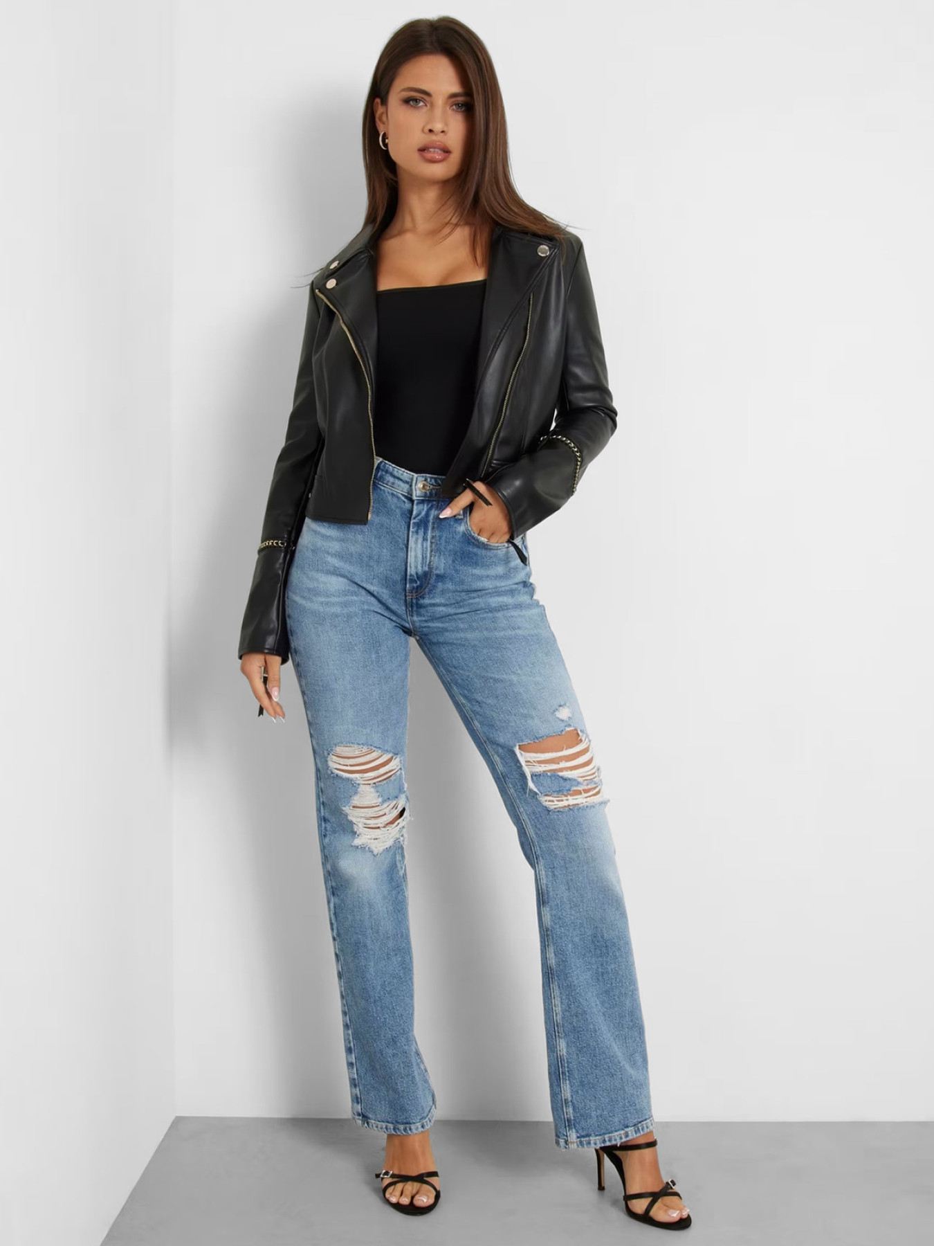 Куртки та дублянки GUESS модель W4YL21.WE480;JBLK Фото