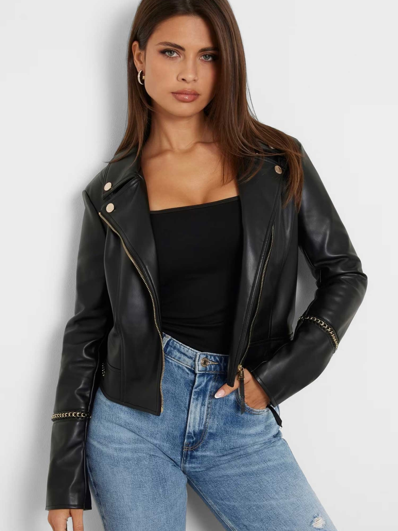 Куртки та дублянки GUESS модель W4YL21.WE480;JBLK Фото