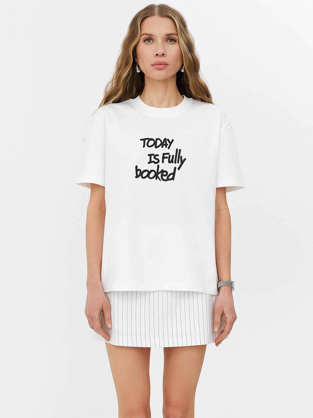 Бавовняна Жіноча Футболка FASHIONISTA  (FS11298234_white) колір білий