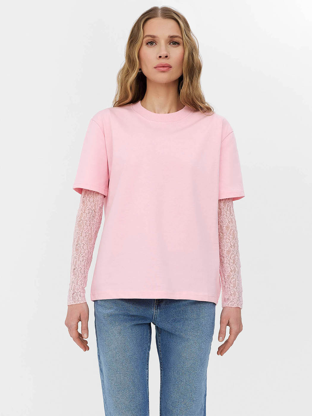 Бавовняна Жіноча Футболка FASHIONISTA  (FS11202026_pink) колір рожевий
