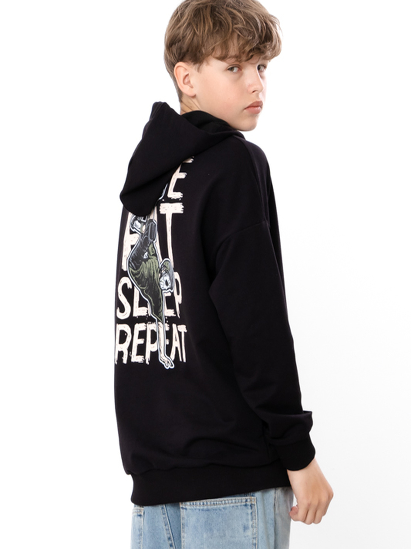 Худи и свитшоты Носи своє модель 6394-057-33-1-chornij-skate Фото