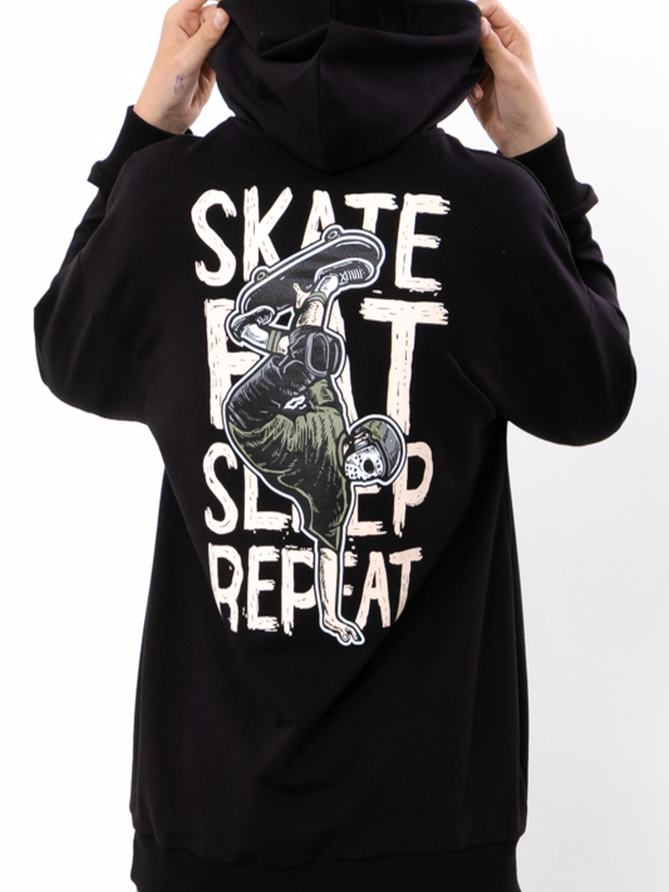 Худи и свитшоты Носи своє модель 6394-057-33-1-chornij-skate Фото