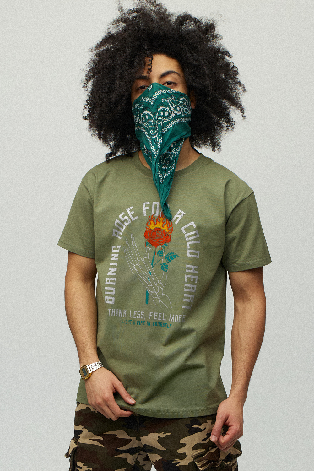 Бавовняні Чоловічі Футболки і поло YAPPI  (MOL10125) колір зелений