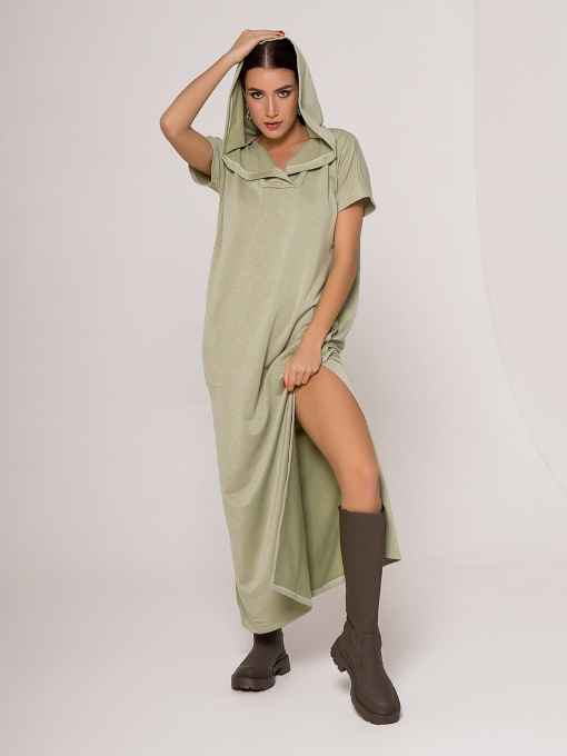 Платье макси ISSA Plus модель 12091_мятный Фото