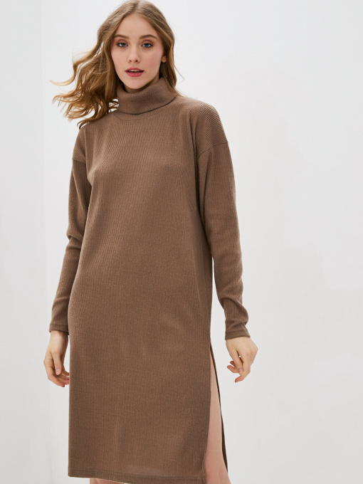 Платье миди ISSA Plus модель 12997_brown Фото