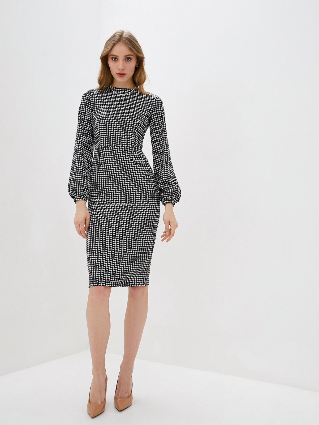 Платья ISSA Plus модель 13116_blackwhite Фото