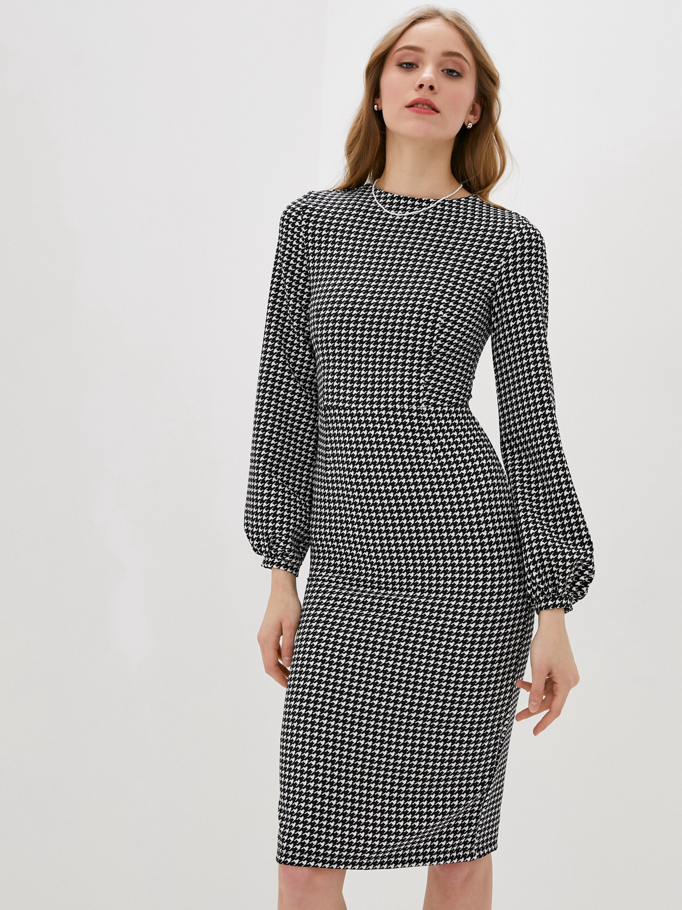 Платья ISSA Plus модель 13116_blackwhite Фото