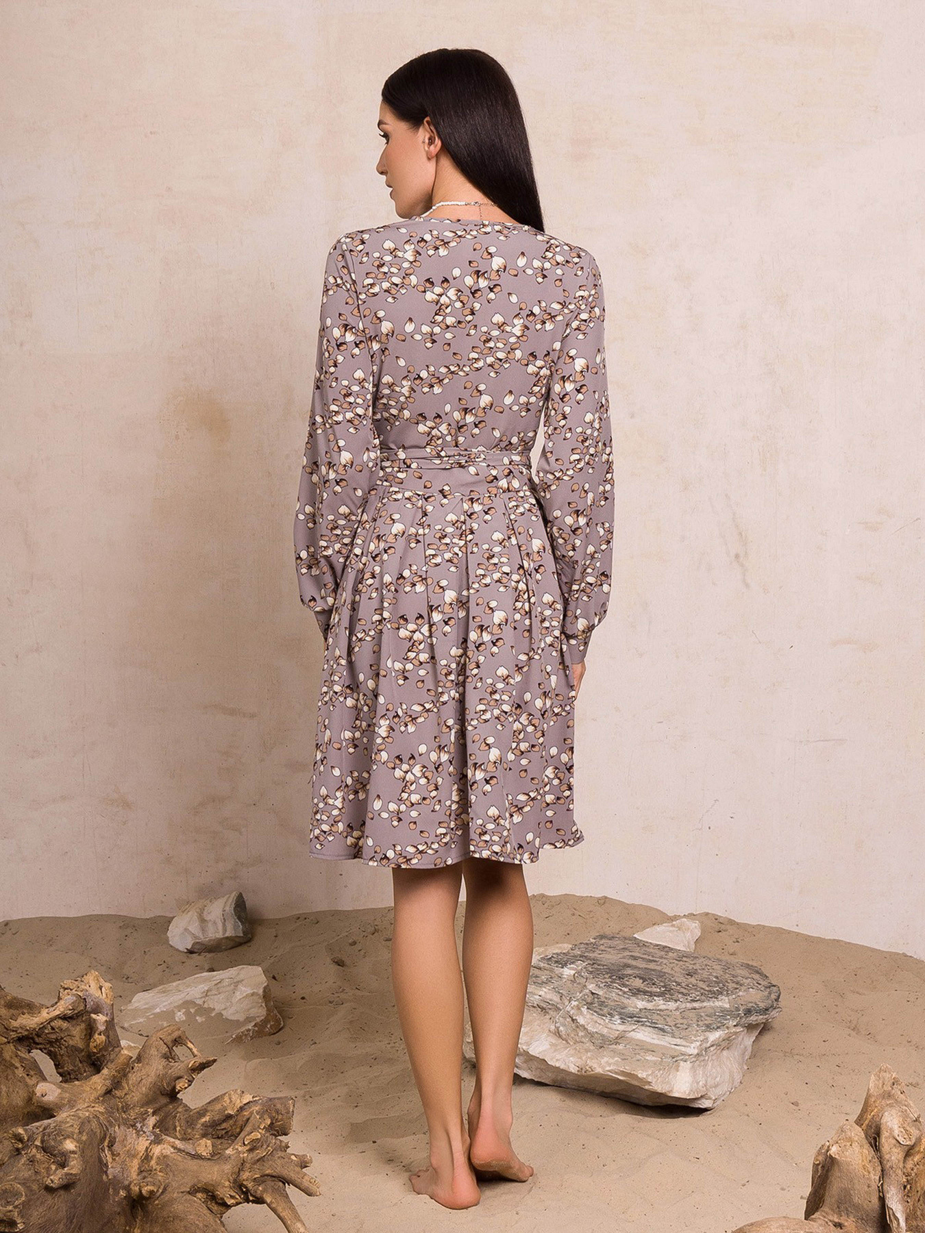 Платье мини ISSA Plus модель 13138_grey Фото