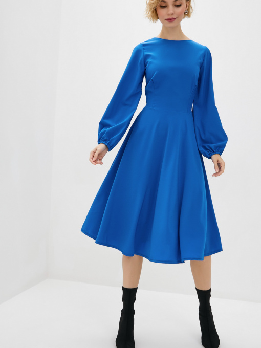 Платье миди ISSA Plus модель 12563_blue Фото