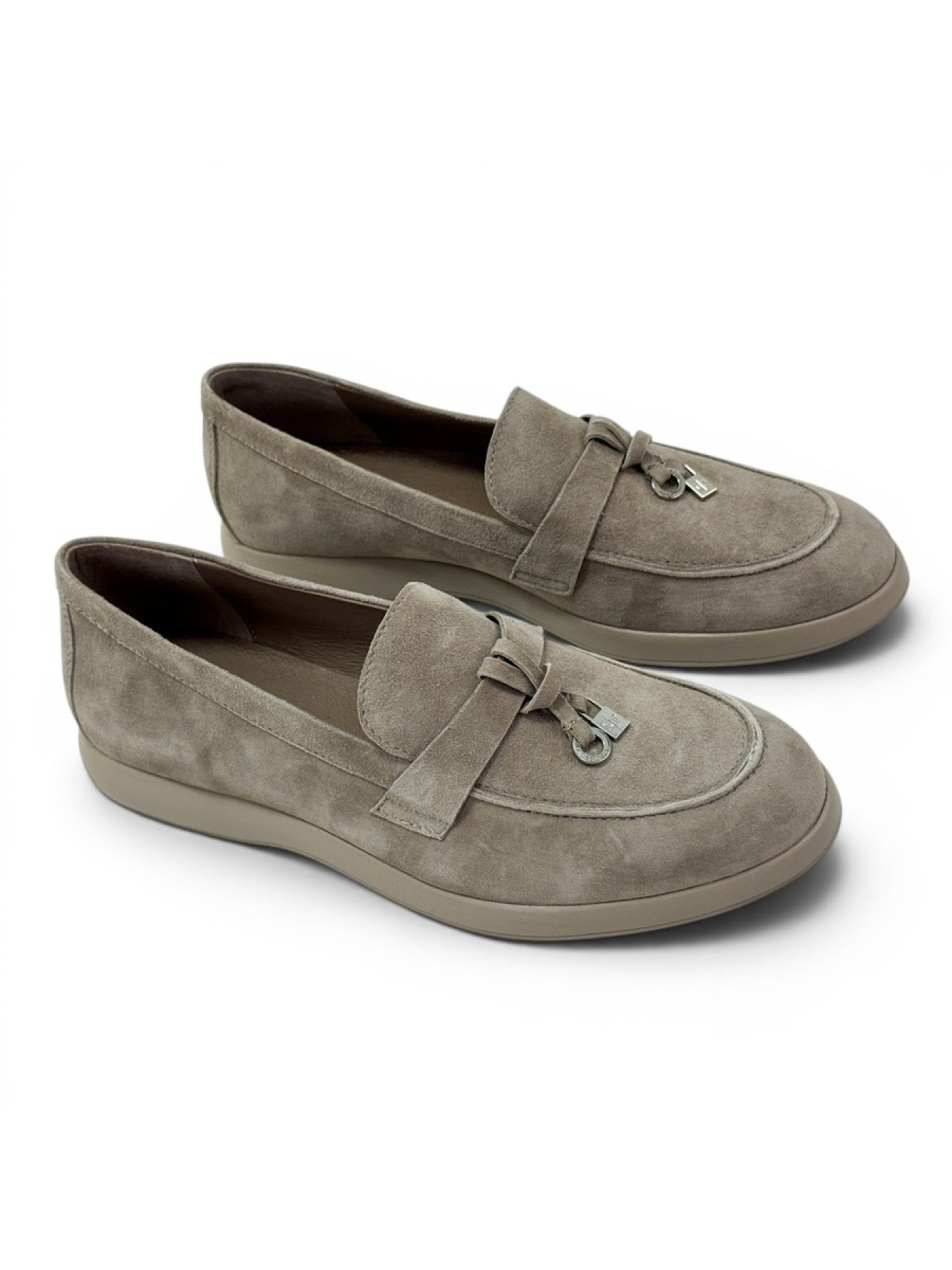 Слипоны и мокасины VILANSI модель V9004 BEIGE VELOUR Фото
