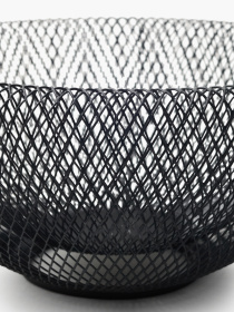 Корзина для фруктов металлическая черная MBM HOME модель KP-143 BLACK Фото