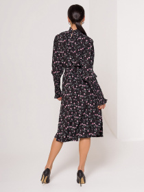 Платье миди ISSA Plus модель SA-120A_черный Фото