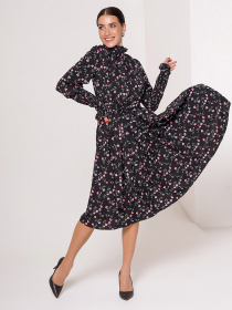 Сукня міді ISSA Plus модель SA-120A_черный Фото