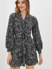 Платье мини ISSA Plus модель 13168_black Фото