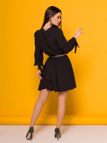 Платье мини ISSA Plus модель SA-373_black Фото