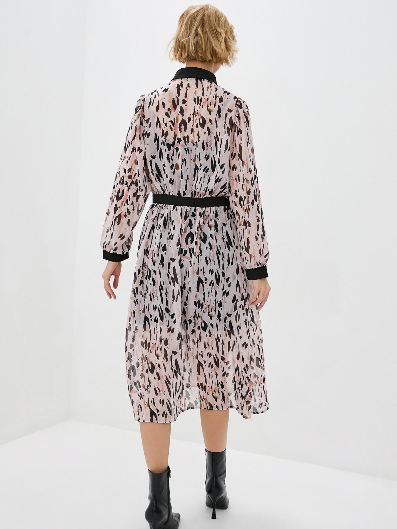 Платье миди ISSA Plus модель SA-367_multicolor Фото