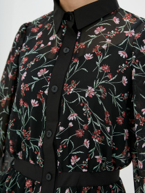 Платье миди ISSA Plus модель SA-367_black Фото