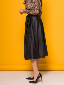 Юбка миди ISSA Plus модель 13140_черный Фото