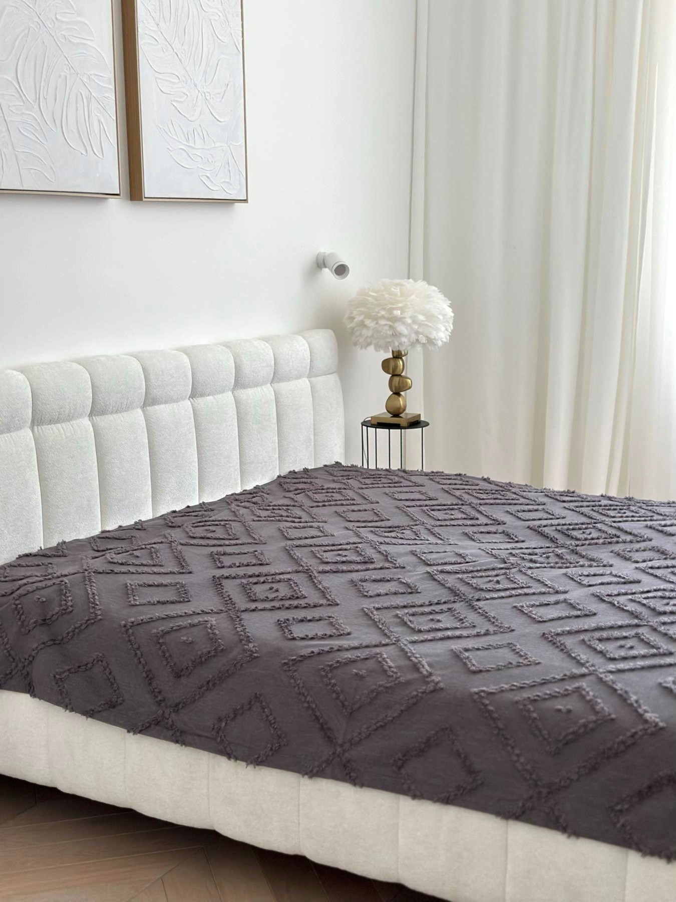 Покривало «Diamond Nordic», графіт Cosy модель DN180200GR Фото