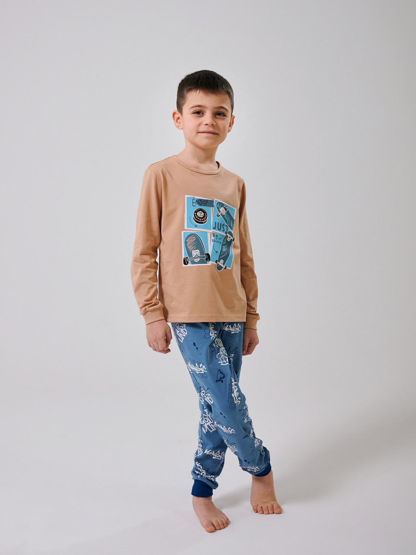 Одяг для дому та сну SMIL модель smil_104775-1-kofejnyj Фото