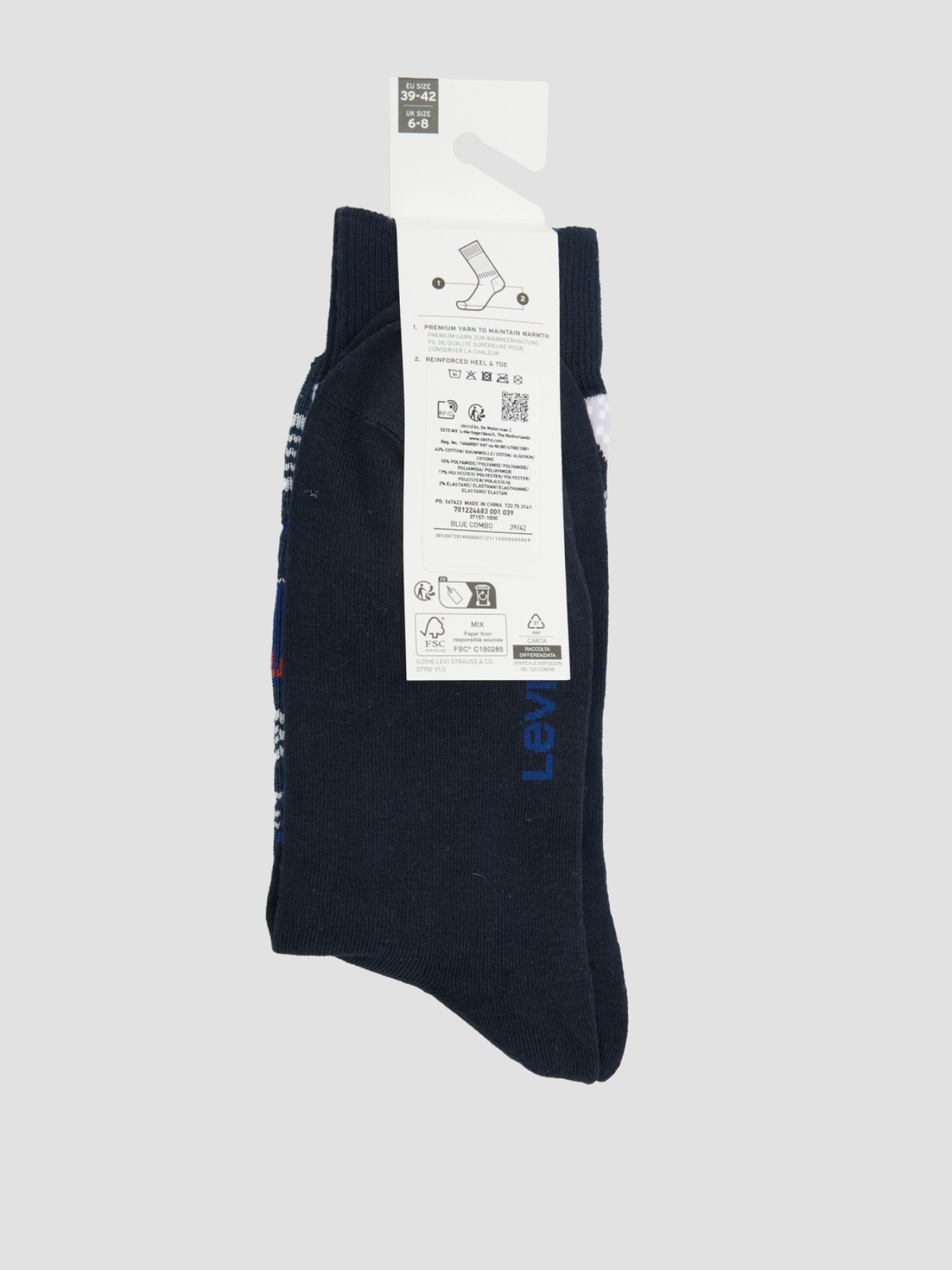 Носки и гольфы Levi's модель 701224683;001 Фото