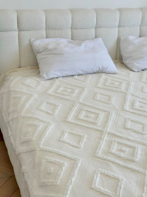 Покривало «Diamond Nordic» молочний Cosy модель DN180200M Фото