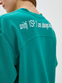 Повседневный костюм ISSA Plus модель 13150_blackgreen Повседневный костюм ISSA Plus модель 13150_blackgreen Фото